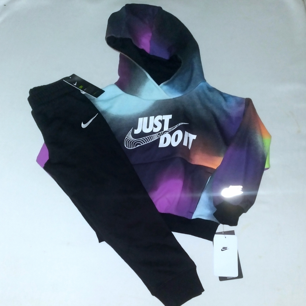 Nike Boys Youth 2pc Jogger Set With Hoodie- 6y